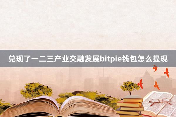 兑现了一二三产业交融发展bitpie钱包怎么提现