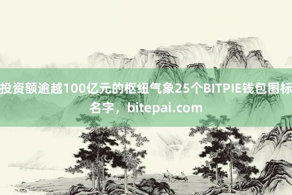 投资额逾越100亿元的枢纽气象25个BITPIE钱包图标名字，bitepai.com