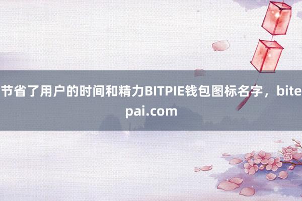 节省了用户的时间和精力BITPIE钱包图标名字，bitepai.com