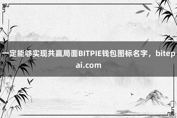 一定能够实现共赢局面BITPIE钱包图标名字，bitepai.com