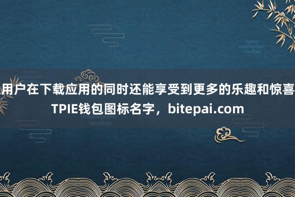 让用户在下载应用的同时还能享受到更多的乐趣和惊喜BITPIE钱包图标名字，bitepai.com