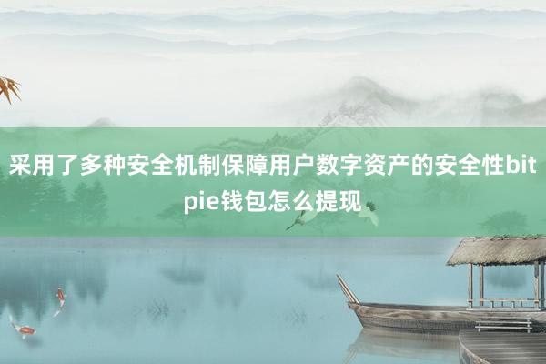 采用了多种安全机制保障用户数字资产的安全性bitpie钱包怎么提现