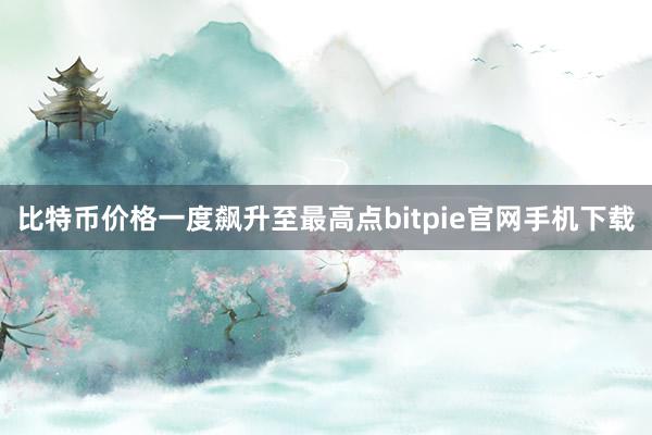 比特币价格一度飙升至最高点bitpie官网手机下载