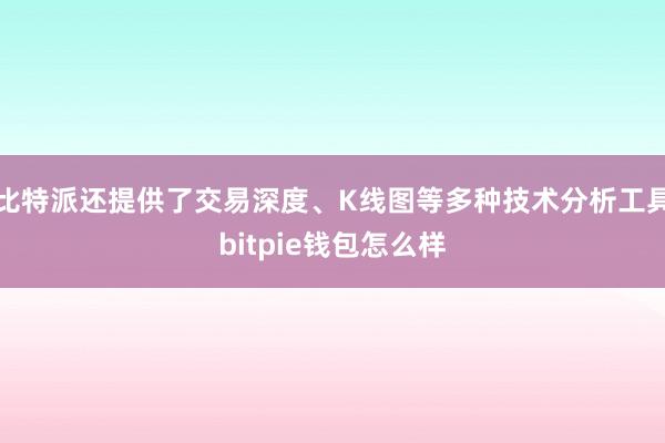 比特派还提供了交易深度、K线图等多种技术分析工具bitpie钱包怎么样