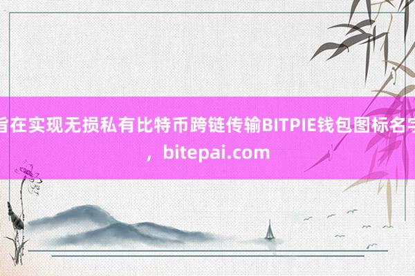 旨在实现无损私有比特币跨链传输BITPIE钱包图标名字，bitepai.com