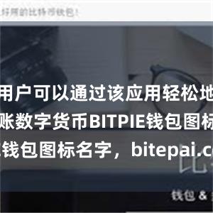 用户可以通过该应用轻松地向他人转账数字货币BITPIE钱包图标名字，bitepai.com