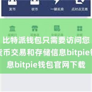 比特派钱包只需要访问您的数字货币交易和存储信息bitpie钱包官网下载