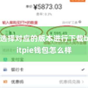 选择对应的版本进行下载bitpie钱包怎么样