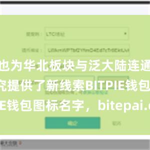 也为华北板块与泛大陆连通的时间研究提供了新线索BITPIE钱包图标名字，bitepai.com