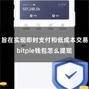 旨在实现即时支付和低成本交易bitpie钱包怎么提现