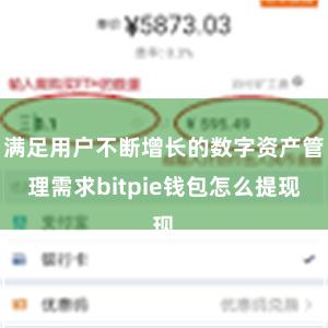 满足用户不断增长的数字资产管理需求bitpie钱包怎么提现