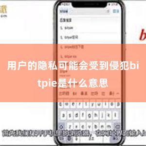 用户的隐私可能会受到侵犯bitpie是什么意思