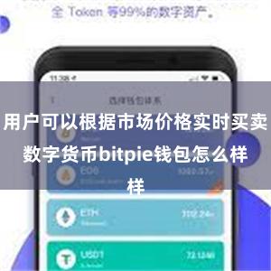 用户可以根据市场价格实时买卖数字货币bitpie钱包怎么样